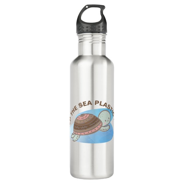 Keep The Sea Plastic Free Turtle 710 Ml Water Bottle (Front)