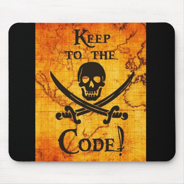 Keep To The Code! Mouse Pad (Front)