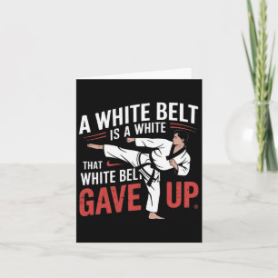 Keep Training Until The Belt Turns Black Retro Kar Card
