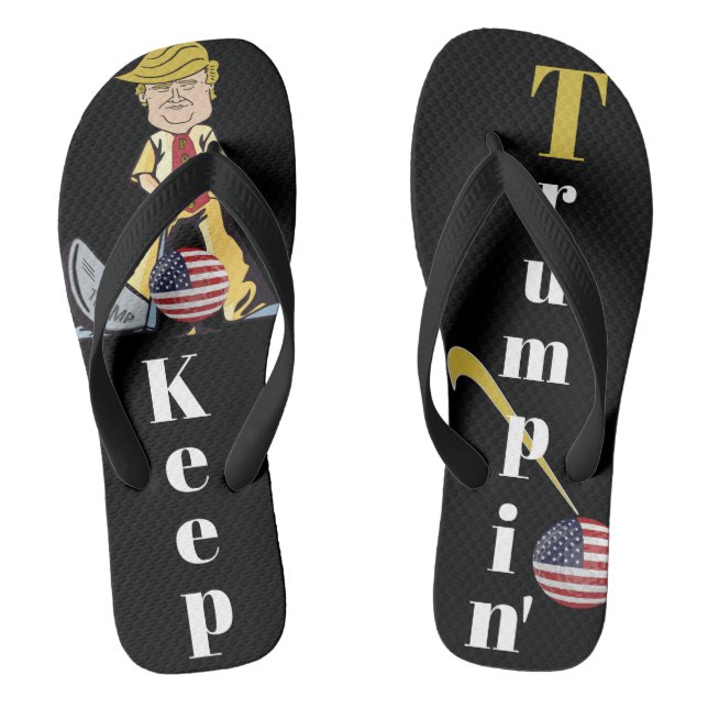 Keep Trumpin' Flip Flops (Footbed)