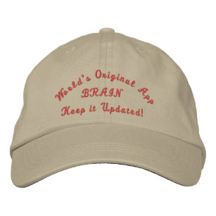 Keep updated -  embroidered hat