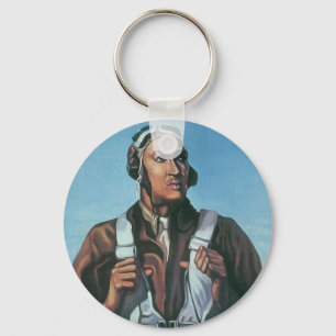 Keep Us Flying ~ Tuskeege Airman Keychain