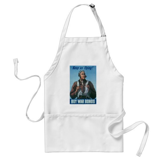 Keep Us Flying ~ Tuskeege Airman Standard Apron (Front)