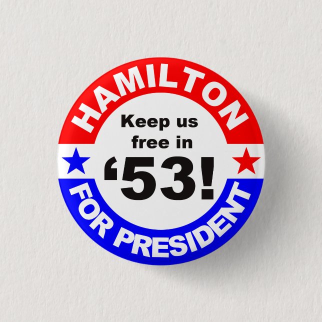 Keep us free in 2053 1 inch round button (Front)