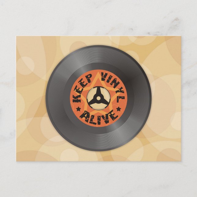 Keep Vinyl Alive Postcard (Front)