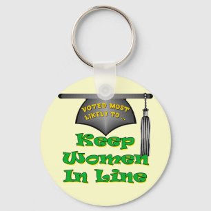 Keep Women In Line Keychain