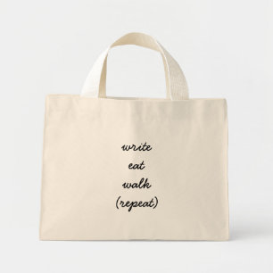 Keep Writing Mini Tote Bag