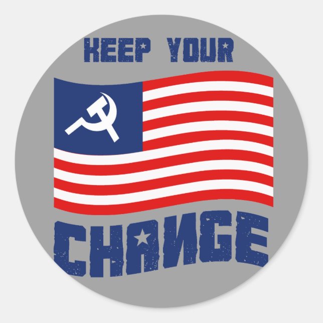 Keep your Change Classic Round Sticker (Front)