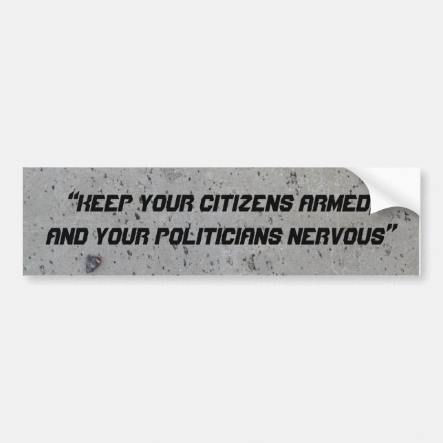 “Keep your Citizens ar... Bumper Sticker (Front)