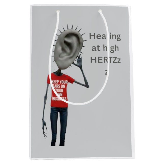 Keep your ears on your own business medium gift bag (Front)