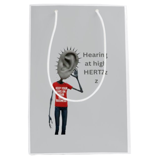 Keep your ears on your own business medium gift bag (Front)