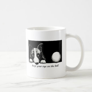 Keep your eye on the ball coffee mug