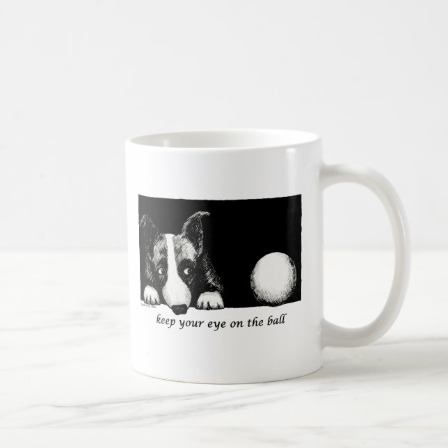 Keep your eye on the ball coffee mug (Right)