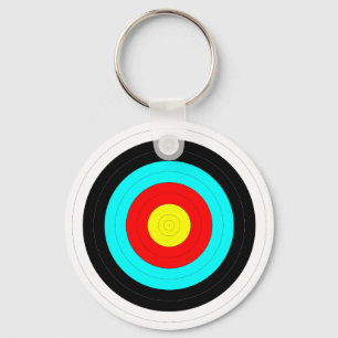 Keep Your Eye on The Target - Bullseye Print Keychain