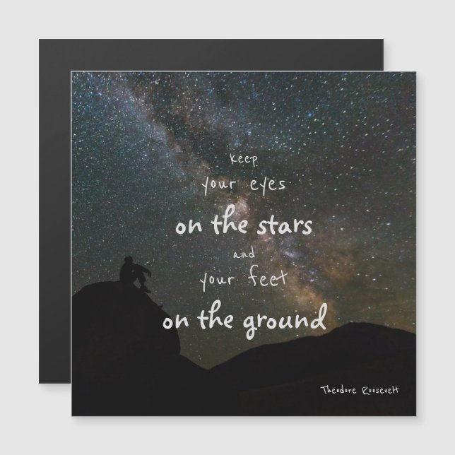Keep Your Eyes On The Stars / Motivational (Front/Back)