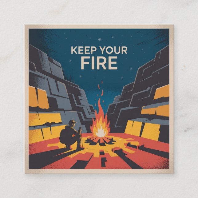 Keep Your Fire Calling Card (Front)