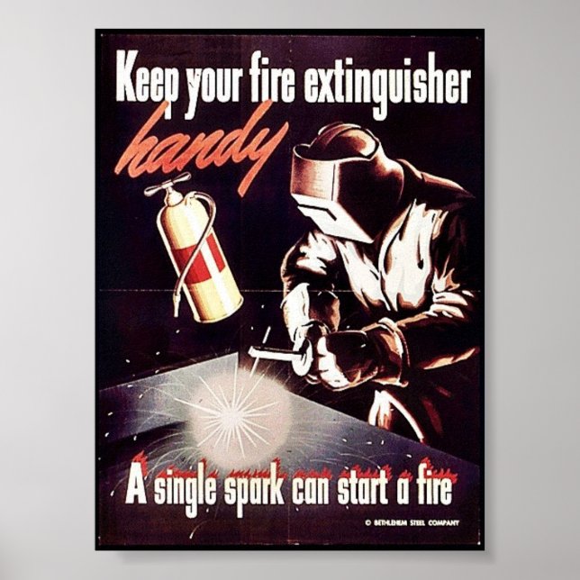 Keep Your Fire Extinguisher Handy Poster (Front)