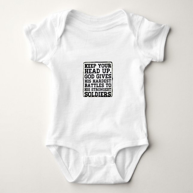 Keep your Head up Baby Bodysuit (Front)