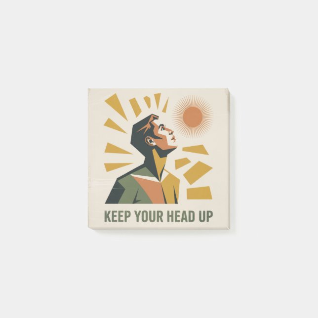 Keep Your Head Up Post-it Notes (Front)