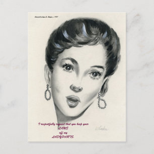 Keep your LAWS off my LADYPARTS postcard