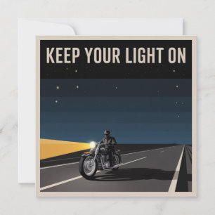 Keep Your Light On Card