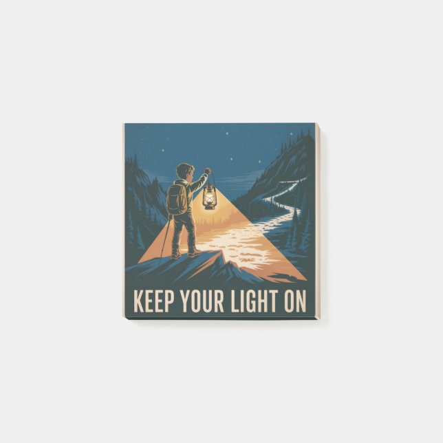 Keep Your Light On Post-it Notes (Front)