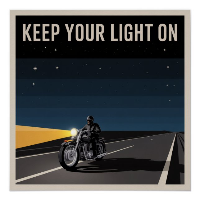 Keep Your Light On Poster (Front)