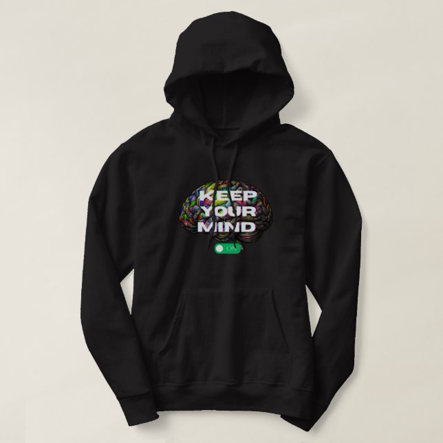 Keep Your Mind ON - sweat - shirt à capuche mascul (Design devant)