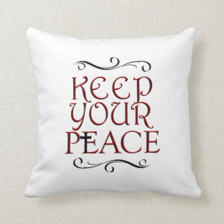 KEEP YOUR PEACE THROW PILLOW