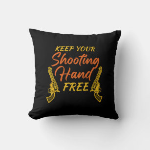 Keep Your Shooting Hand Free Throw Pillow