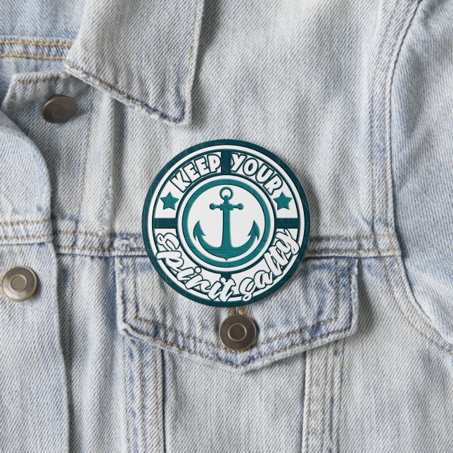 Keep Your Spirit Salty Button (In Situ)