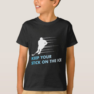 Keep your stick on the ice Graphic Ice Hockey T-Shirt
