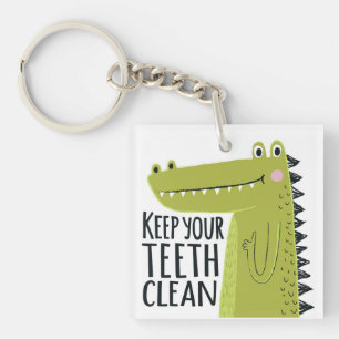 Keep Your Teeth Clean Keychain