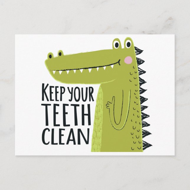 Keep Your Teeth Clean Postcard (Front)