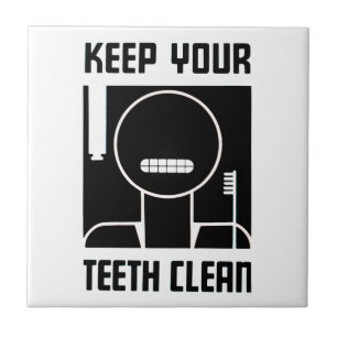 Keep Your Teeth Clean Tile
