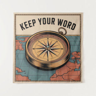 Keep Your Word Tapestry