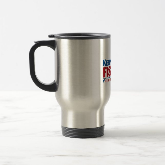 KeepAmericaFishing Travel Mug (Left)