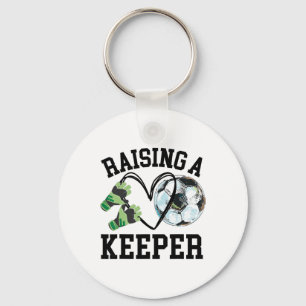 Keeper Mom, Goalkeeper Soccer Mama, Raising A Keep Keychain