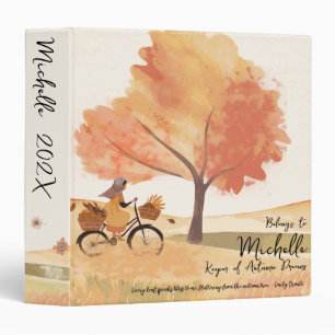 Keeper of Autumn Dreams, Romantic Poetic Fall Binder