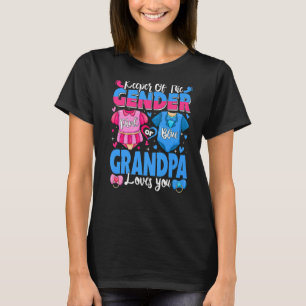 Keeper Of Gender Grandpa Loves You Pink Or Blue Ba T-Shirt