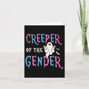 Keeper Of Gender Halloween Funny Creeper Gender Re Card