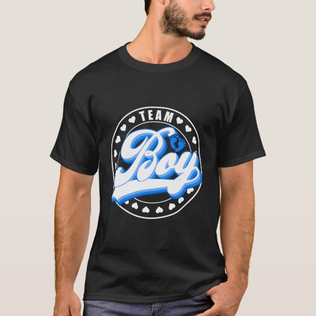 Keeper Of Gender Reveal K Or Blue Team Team T-Shirt (Front)