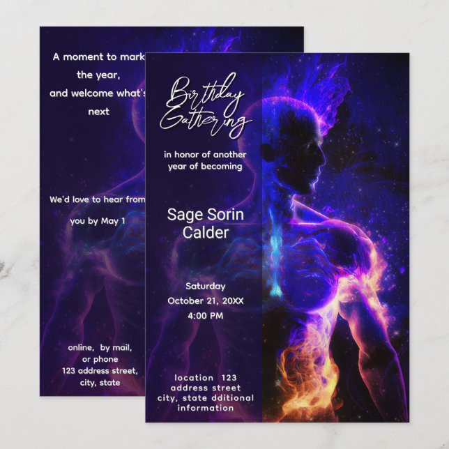 Keeper of Light | Energy Figure Invitation (Front/Back)