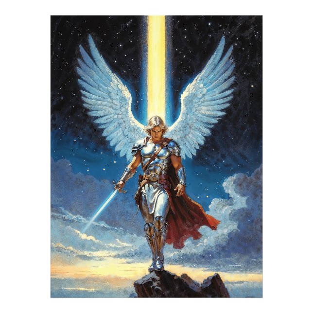 Keeper of the Celestial Gate Archangel Michael Photo Print (Front)