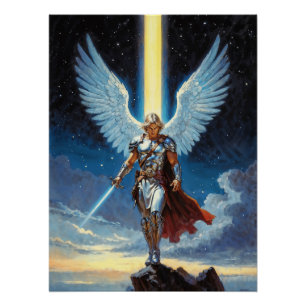 Keeper of the Celestial Gate Archangel Michael Poster