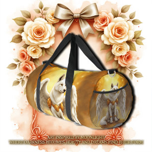 Keeper of the Dawn – The White Winged Wolf. Duffle Bag