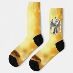 Keeper of the Dawn – The White Winged Wolf.  Socks