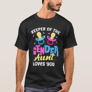 Keeper Of The Gender Aunt Loves You Pink Or Blue T-Shirt