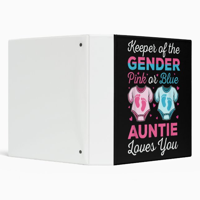 Keeper Of The Gender Auntie Loves You Baby Binder (Background)