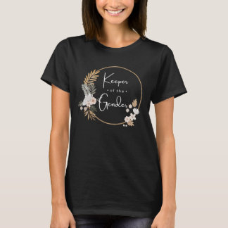 Keeper Of The Gender Boho Gender Reveal Party T-Shirt